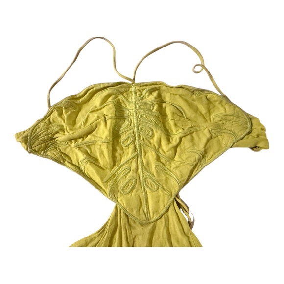 Farm Rio Monstera Midi Linen Dress S - Picture 3 of 8